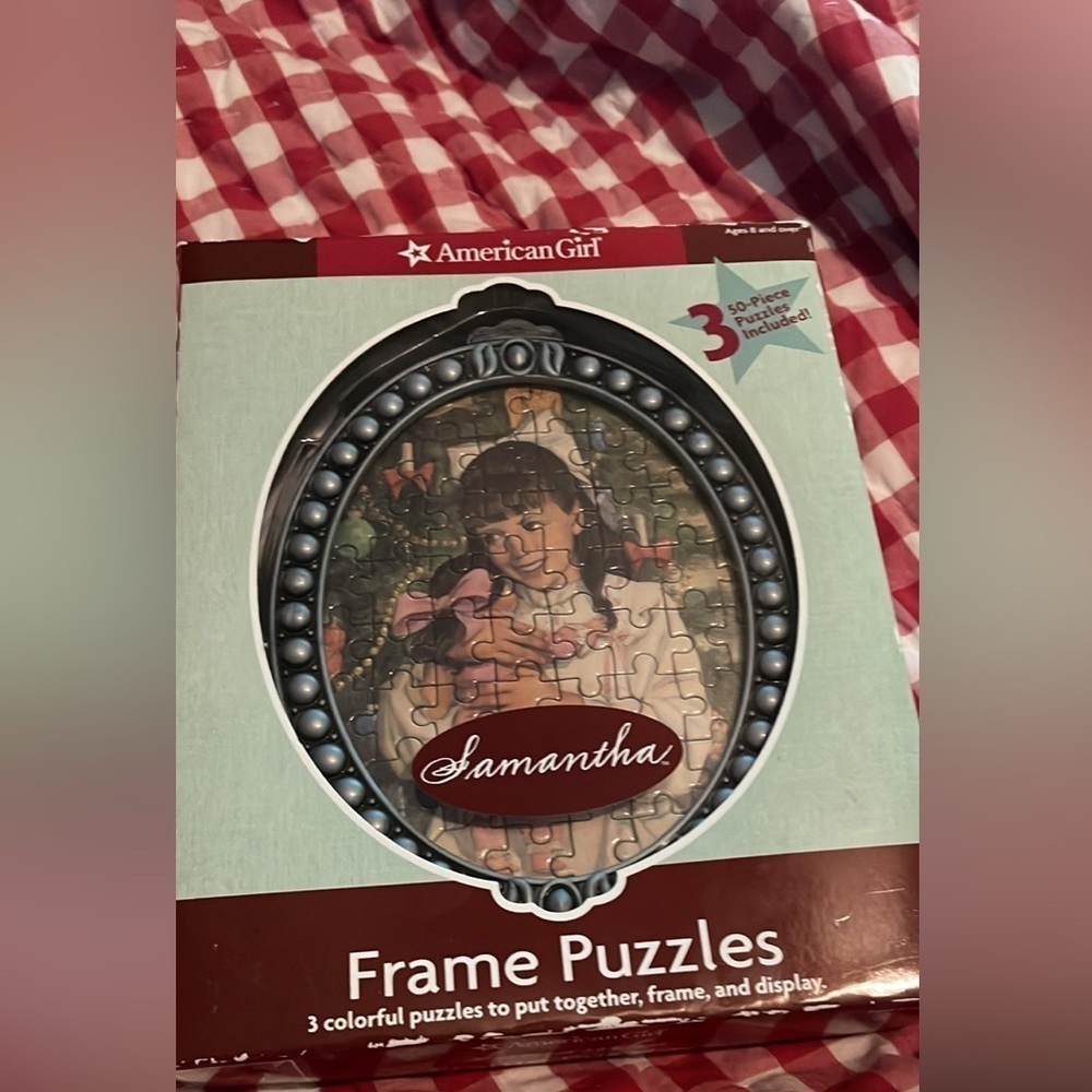 American Girl Samantha Frame Puzzles - 3 colorful puzzles with one frame - 2007